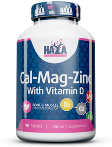 Haya Labs Calcium Magnesium & Zinc + Vitamin D 90 таблеток (Кальций Магний Цинк Витамин Д) 1051891 фото