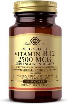 Solgar Vitamin B12 2500 mcg Вітамін Б12 60 таблеток 793184 фото