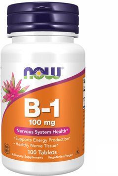 Now Foods B-1 100mg - 100 Tablets 1450133 фото