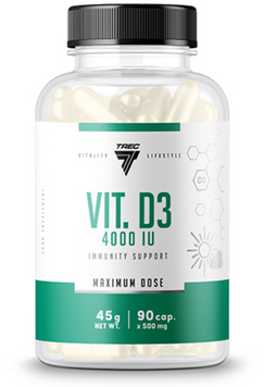 Trec Nutrition Vitamin D3 4000 IU 90 caps / 90 servings 1086930 фото