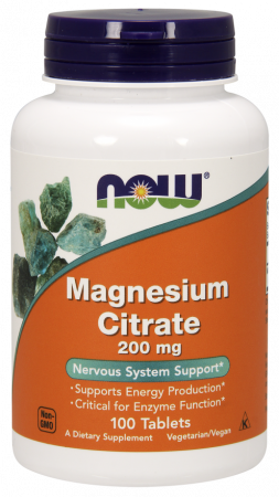 Now Foods Magnesium Citrate 200 mg 100 Tablets (NF1290) 634746 фото