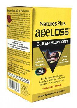 Natures Plus AgeLoss 60 tabs Комплекс для здорового сну 491971 фото