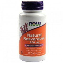 NOW Foods Resveratrol 200 mg 60 veg caps 417170 фото