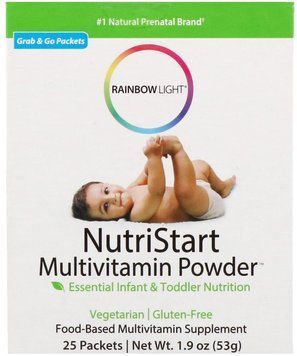 Rainbow Light NutriStart Multivitamin Powder 25 pk box Мультивитаминный порошок для детей 535503 фото