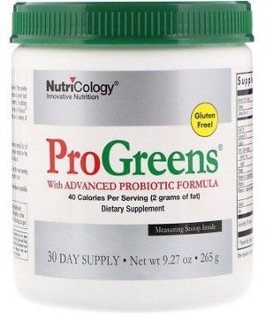 Nutricology ProGreens with Advanced Probiotic Formula 9.27 oz (265 g) Зелена їжа 550163 фото