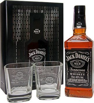 Віскі Jack Daniel's, metal box with 2 glasses, 0.7л (CCL972744) 745207 фото