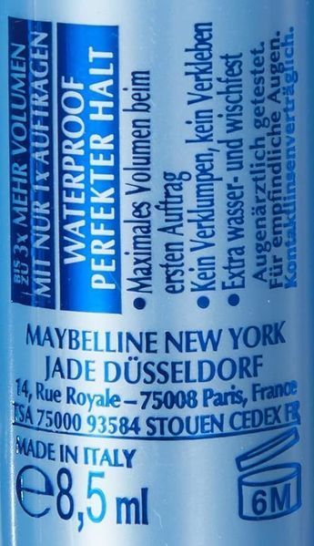 Maybelline New York Volum` Express Waterproof Туш для вій 8.5 ml 1238405 фото