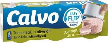 Упаковка тунца Calvo Easy Flip в оливковом масле 3х65 г (8410090051257) 1369930 фото
