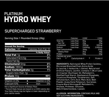 Протеин Optimum Nutrition Platinum HydroWhey 1640 g / 40 servings / Red Vilvet Cake 403090 фото
