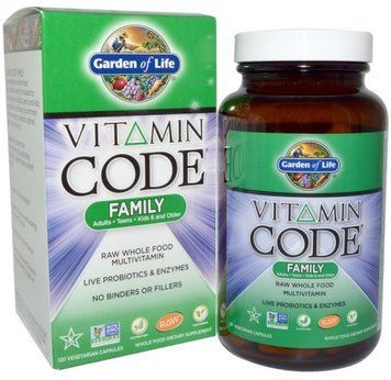 Garden of Life Vitamin Code, Family, 120 Vegetarian Capsules (GOL-11370) 681676 фото