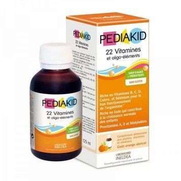 Pediakid 22 Vitamins And minerals Мультівітаміни для дітей зі смаком апельсин-абрикос 125 мл 777626 фото