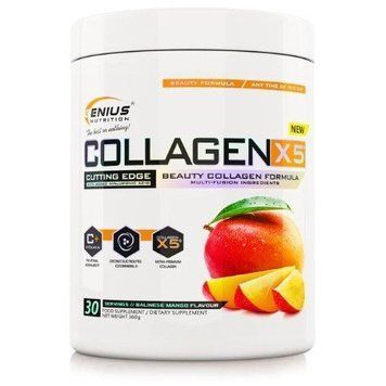 Genius Nutrition Collagen-X5 powder 360 g / 30 servings / Mango 999658 фото