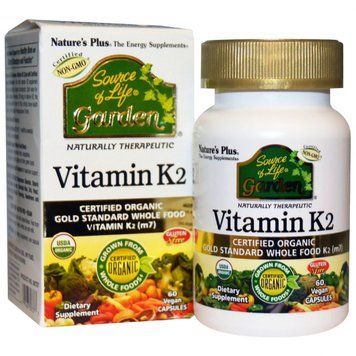 Natures Plus Source of Life Garden Vitamin K2 120 mcg 60 caps Органічний вітамін K2 492036 фото