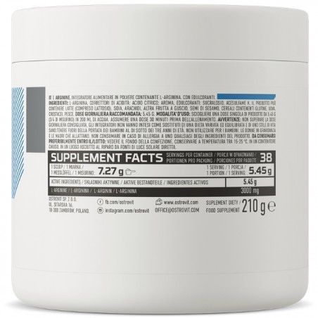 OstroVit Arginine 210 g /42 servings/ Lemon 390664 фото