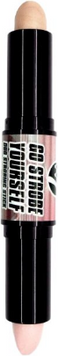 W7 Go Strobe Yourself Duo Srtobing Stick pearly pink+cream Хайлайтер для обличчя 2x3 g 878181 фото