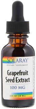 Solaray Grapefruit Seed Extract, 100 mg, 1 fl oz (30 ml) (SOR-11607) 661729 фото