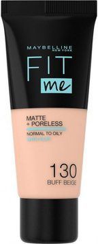 Maybelline New York FIT ME! Матовий №130 Buff beige Тональний крем 30ml 870963 фото