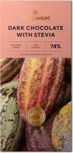 Шоколад Millennium черный со стевией 74% 100 г (4820075508920) 1175517 фото