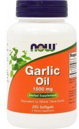 NOW Foods Garlic Oil 1500 mg 250 caps (Часникова олія) 417151 фото
