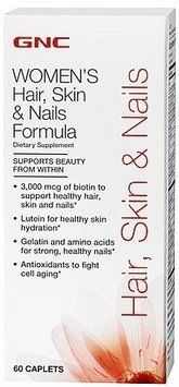 GNC Hair, Skin & Nails Formula 60 caps 460312 фото