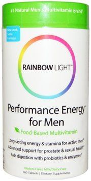 Rainbow Light Performance Energy for Men Multivitamin 180 Tab Витамины для мужчин, без железа 535504 фото