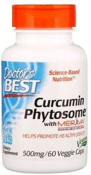 Doctor's Best Curcumins Phytosome Featuring Meriva 500 mg 60 Veggie Caps Куркумин 538278 фото