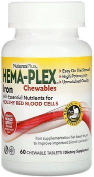 Nature's Plus Hema-Plex - 60 chewable Tablets 1455605 фото