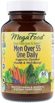 MegaFood Men Over 55 One Daily 60 Tabs Мультивітамінний комплекс для чоловіків 55+ 552272 фото