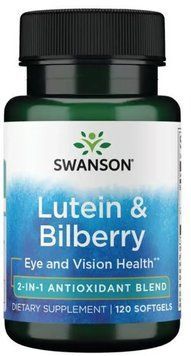 Swanson Lutein & Bilberry - 120 softgels 1456790 фото