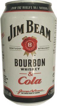 Напиток алкогольный Jim Beam bourbon Whiskey-Cola ж/б 0.33л (PLK5060045581280) 764413 фото