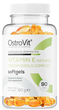 OstroVit Vitamin E Natural Tocopherols Complex 90 caps / 90 servings 1022728 фото