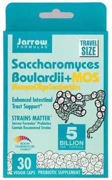Jarrow Formulas Saccharomyces Boulardii + MOS 5 Billion 30 Veggie Caps Сахароміцети буларді 534575 фото