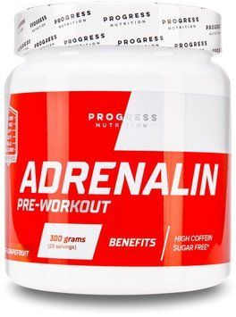 Передтренувальний комплекс Progress Nutrition Adrenaline 300 g /46 servings/ Orange Grapefruit 868091 фото