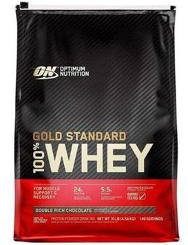 Протеин Optimum Nutrition 100% Whey Gold Standard 4540 g / 146 servings / Double Rich Chocolate 386310 фото