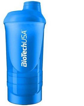 Шейкер Biotech Wave + Shaker 3in1 600 ml Blue 851767 фото
