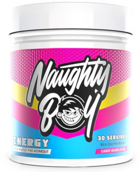 Передтренувальний комплекс Naughty Boy Energy 390 g / 30 servings / Candy Bubblegum 1183000 фото