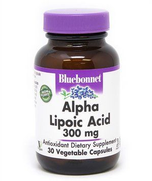 Bluebonnet Nutrition Alpha Lipoic Acid, 300 mg, 30 Vegetable Capsules (BLB0853) 659795 фото