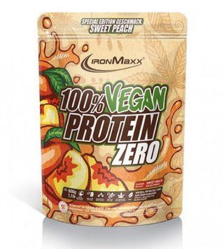 IronMaxx 100% Vegan Protein 500 g /16 servings/Sweet Peach 938462 фото