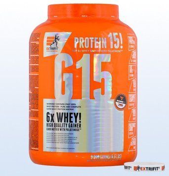 Гейнер Extrifit G15 Anabolic Gainer 3000 g /66 servings/ Vanilla 525953 фото