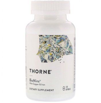 Thorne Research BioMins with Copper & Iron, 120 Capsules (THR-00664) 655606 фото