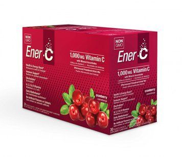 Ener-C Vitamin C 30 pacs Вітамінний напій для підвищення імунітету, смак журавлини 491912 фото