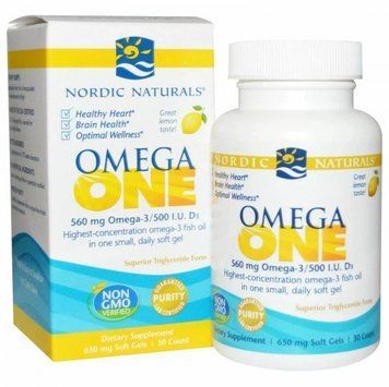 Nordic Naturals Omega One 560 mg Омега-3 зі смаком лимона 30 капсул 777637 фото