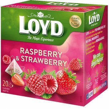 Чай Loyd фруктовий Raspberry and Strawberry малина та полуниця 20х2 г (3103573) 1159509 фото