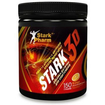 Stark Pharm Stark 3D Strong Mix Dmaa & Pump 150 g /30 servings/ Orange 392412 фото