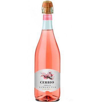 Ігристе вино Cerbio Lambrusco Emilia Ros&eacute; Sweet рожеве 0.75 л (WHS8011510024204) 815801 фото