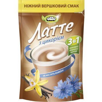 Напій розчинний Elite Health Line Латте з цикорієм 190 г (8718868141439) 1308461 фото