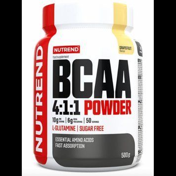 Nutrend Bcaa 4:1:1 Powder 500 g / 50 servings / grapefruit 1101848 фото