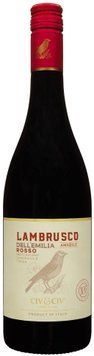 Вино напівгристе Civ&Civ Lambrusco dell'emilia Rosso Amabile червоне напівсолодке 0.75 л (FSH_8001929316953) 1359853 фото