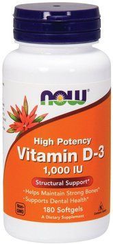 Now Foods Vit D-3 1000 Iu 180 Sgels Витамин D3 463959 фото