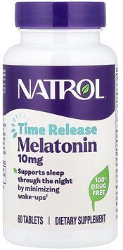 NATROL Time Release Melatonin 10mg - 60 Tablets 1456257 фото